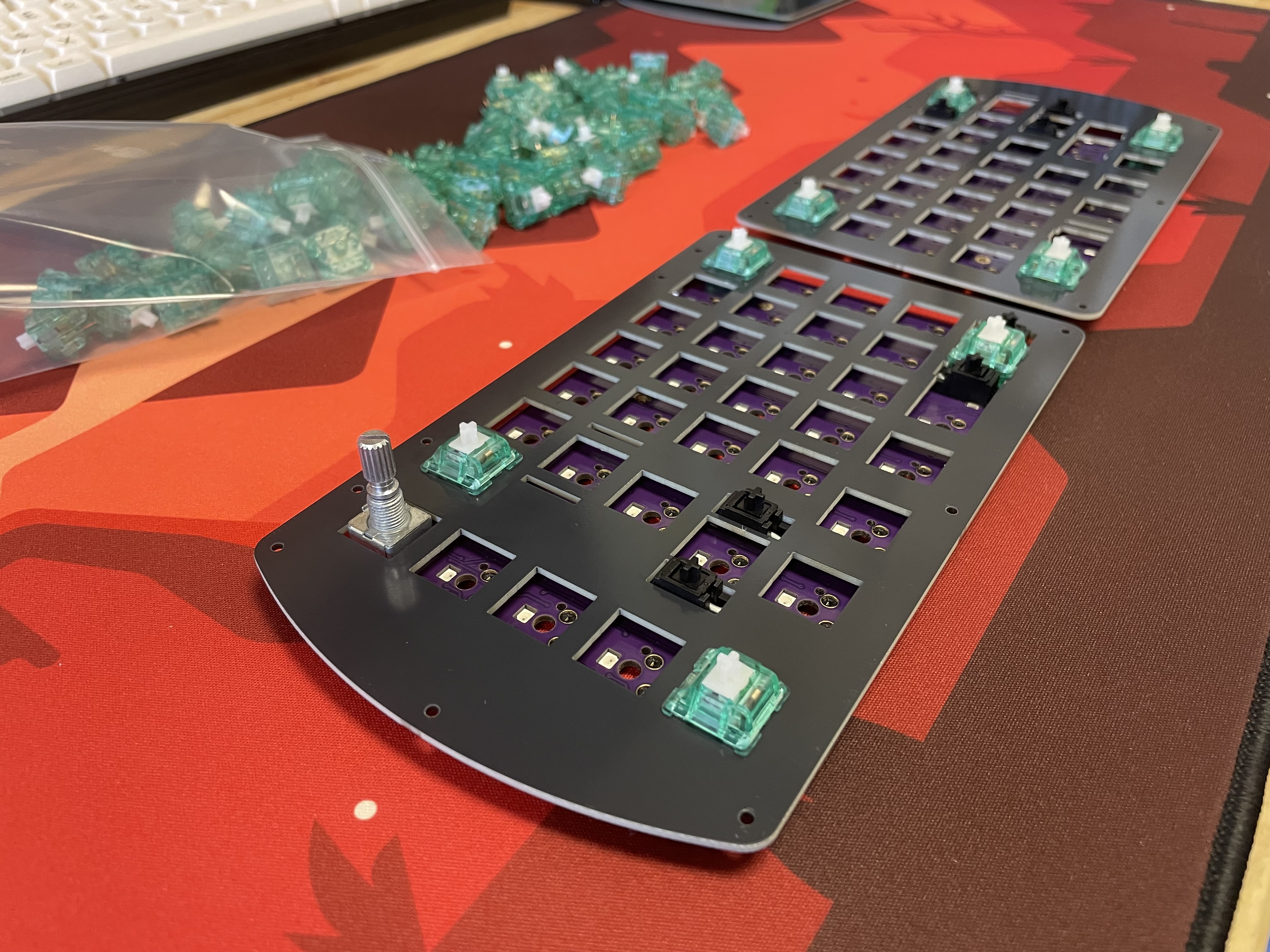 Switches inserted at corners first