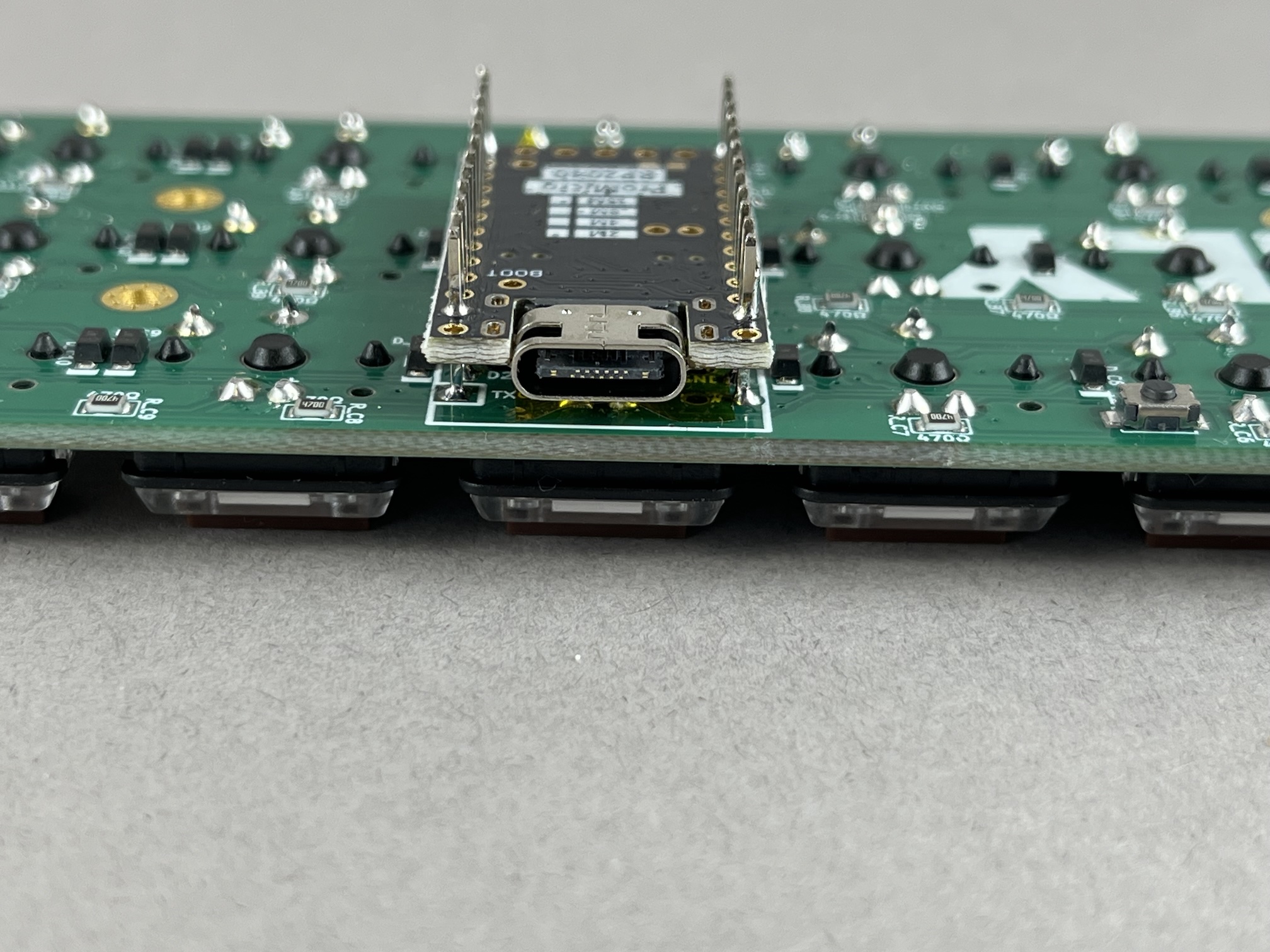 Solder first two pins