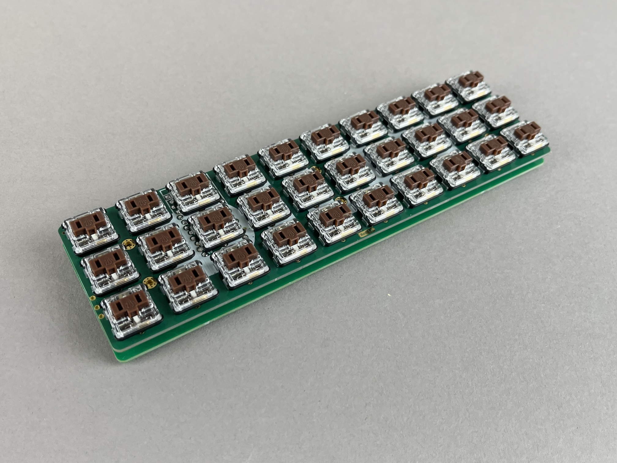 Place PCB on standoffs