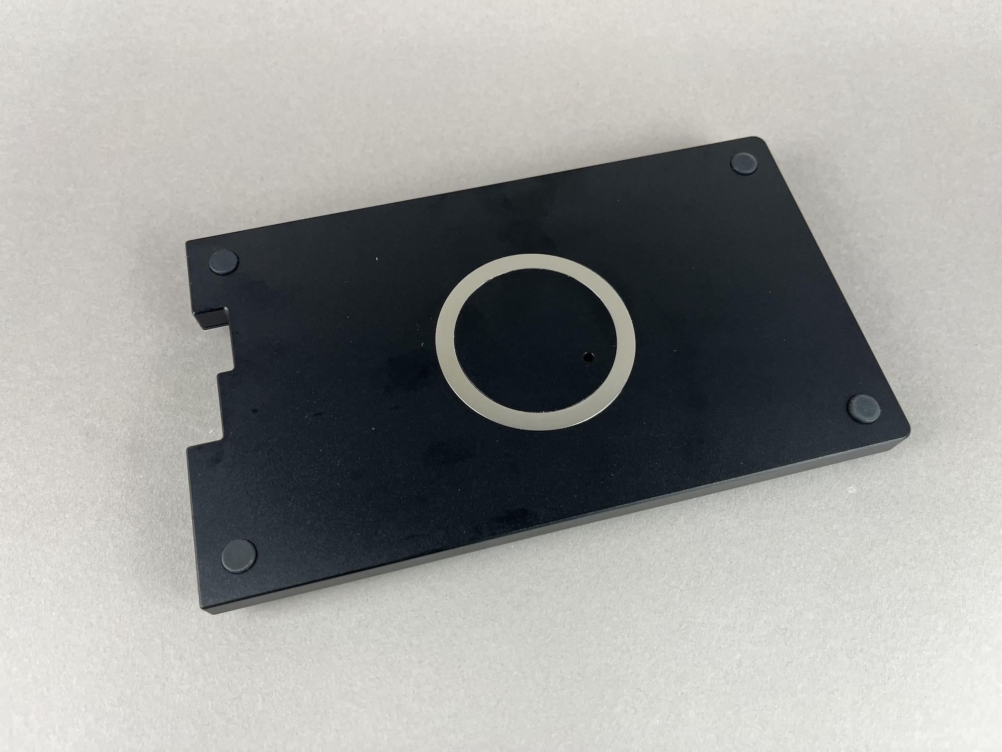 Completed ring attached